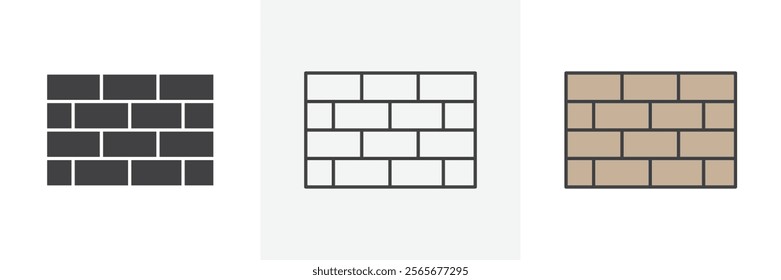 Wall icons in black and colored versions