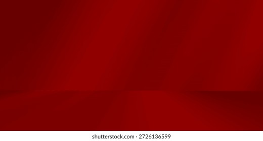 Fundo de parede interior, estúdio e fundos mostram produtos. com sombra de folha da janela cor vermelho e branco Tom. fundo para inserção de texto e apresentação de produto