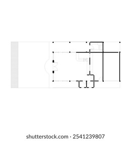 layout de parede ou planta de chão para um café ou restaurante