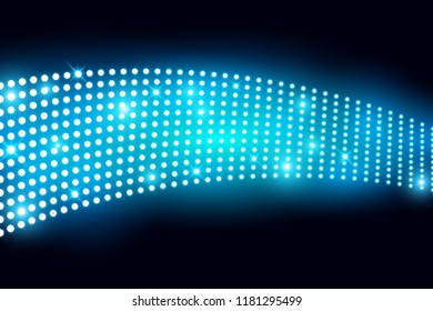 Wall led light screen with lightbulp background vector illustration
