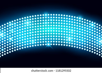 Wall led light screen with lightbulp background vector illustration