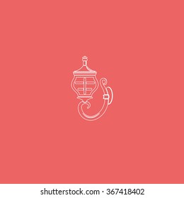 Wall light icon. Sconce illustration.