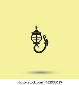 Wall light icon. Sconce illustration.