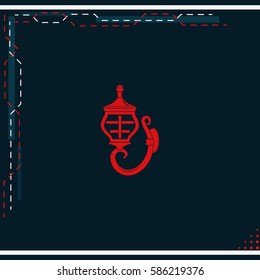 Wall light icon. Sconce illustration.