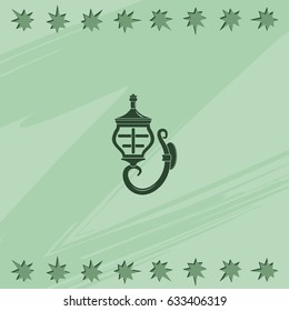 Wall light icon. Sconce illustration.