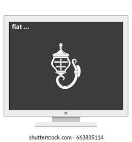 Wall light icon. Sconce illustration.
