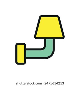 Wall light icon vector design templates simple and modern