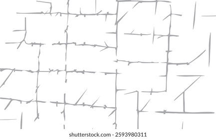 A wall with a lot of lines and a few dots