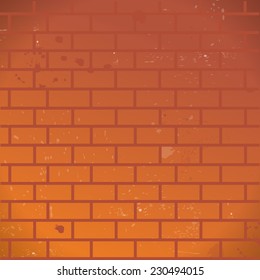 Wall made of bricks. background