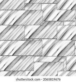 wall made of natural stone vector seamless pattern. Marble blocks ceramic tiles for walls and floors. Natural background wall cladding with granite, slate, onyx, dolomite, sandstone, travertine.