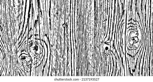 Wall made of old boards. Vector design, rustic.