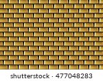 Wall of many gold bars background. Vector