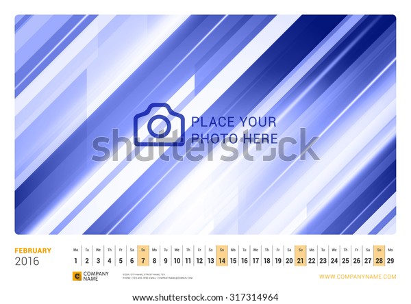 Wall Monthly Line Calendar 2016 Year Stock Vector (Royalty Free ...