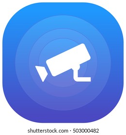 Wall Mount Camera Purple - blue circular UI/UX App Icon / Logo Design