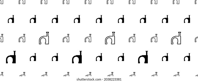 Wall Mount Nail Clip Icon Seamless Pattern, Cable Nail-In Clip Icon Vector Art Illustration