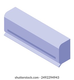Wall mounted air conditioning unit blowing cool air