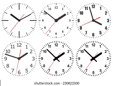 Wall mounted digital clock.