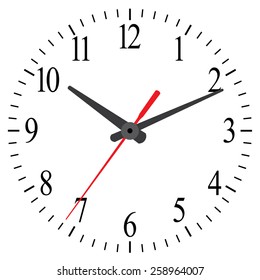 Wall mounted digital clock.