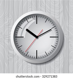 Wall mounted digital clock.