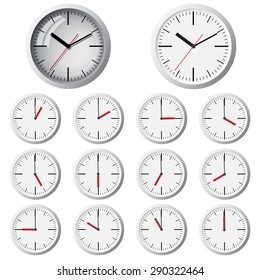 Wall mounted digital clock. Clock. Picture hours. Watch for wall mounting. Image hours. Digital Watch. Dial hours. Clock hands. The clock shows the time. Hours minutes.