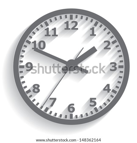 wall mounted digital clock vector illustration stock vector royalty digital clockface