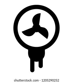 
A wall mounted fan with the switch also known as electric fan 
