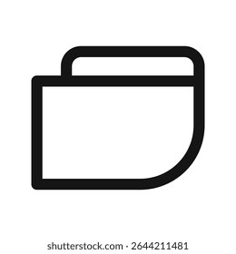 Ícone de UI de vaso sanitário montado na parede, vetor de interface de usuário de linha simples de vaso sanitário pendurado na parede
