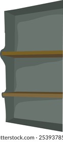 Wall niche vector illustration isolated on white background