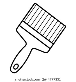 Wall paint brush icon on white background 