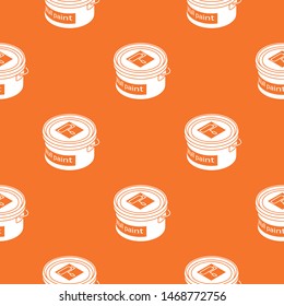 Wall paint bucket pattern vector orange for any web design best