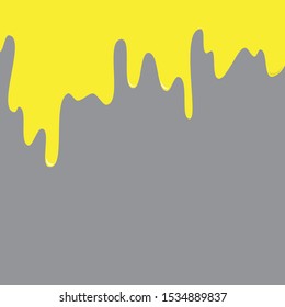 wall paint drops, vector illustration, gray background
