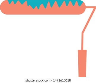 wall paint roll brush icon