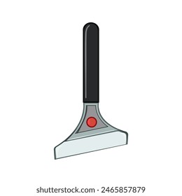 wall paint scraper cartoon. spatula home, blade old, hammer line wall paint scraper sign. isolated symbol vector illustration