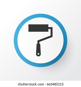 Wall Painter Icon Symbol. Premium Quality Isolated Paint Roller Element In Trendy Style.