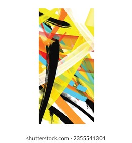 wall painting abstract mural street art packaging color splash background vector