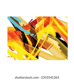 wall painting abstract mural street art packaging color splash background vector