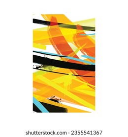 wall painting abstract mural street art packaging color splash background vector