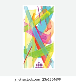 wall painting abstract mural street art packaging color splash background vector