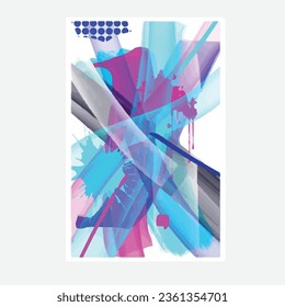 wall painting abstract mural street art packaging color splash background vector