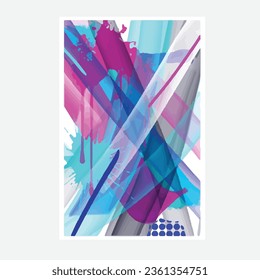 wall painting abstract mural street art packaging color splash background vector