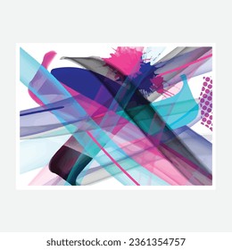 wall painting abstract mural street art packaging color splash background vector