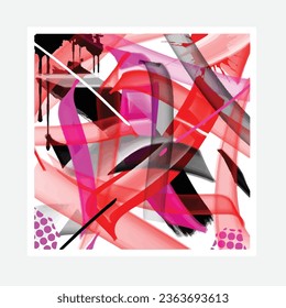 wall painting abstract mural street art packaging color splash background vector