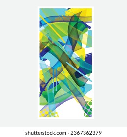 wall painting abstract mural street art packaging color splash background vector	