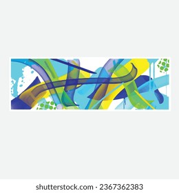 wall painting abstract mural street art packaging color splash background vector	