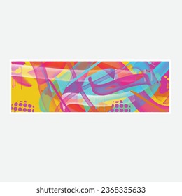 wall painting abstract mural street art packaging color splash background vector