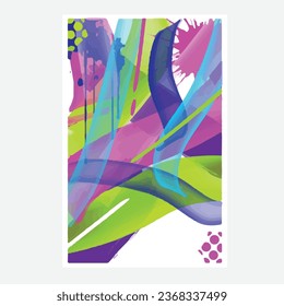 wall painting abstract mural street art packaging color splash background vector