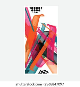 wall painting abstract mural street art packaging color splash background vector