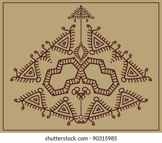 wall painting Folk Motif Design