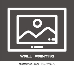 WALL PAINTING VECTOR ICON