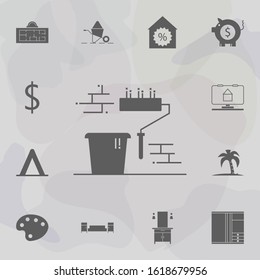 Wall painting work icon. Web icons universal set for web and mobile